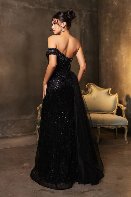 Long Formal Dress Strapless A-Line Prom Gown By Royal Queen RQ8178B - Dress