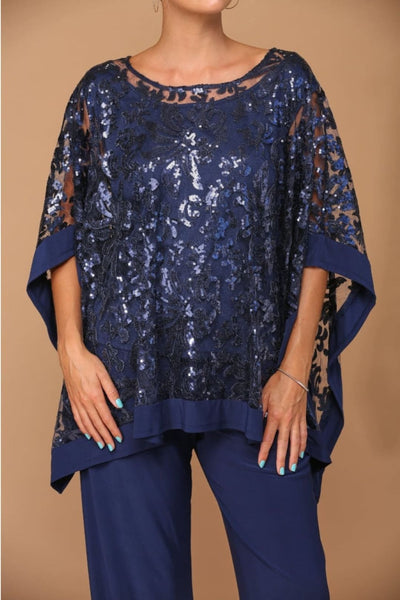 Long Formal Mother of the Bride Cape Pant Set