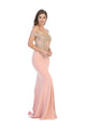 Long Formal Off Shoulder Fitted Mermaid Dress - The Dress Outlet