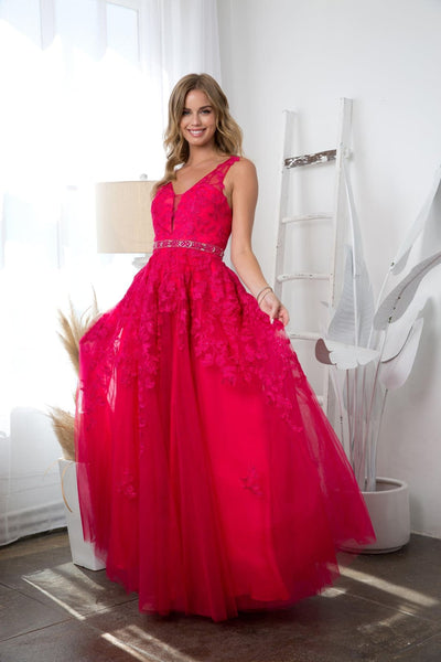 Long Formal Sleeveless Prom Ball Gown