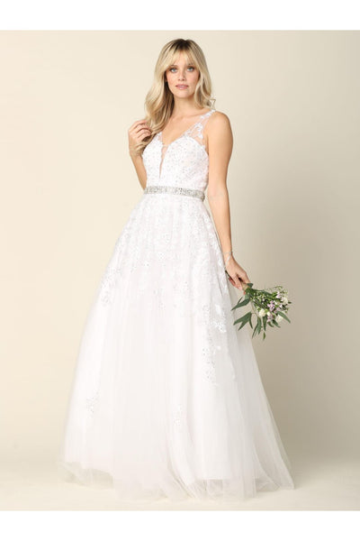 Long Formal Sleeveless Prom Ball Gown - The Dress Outlet