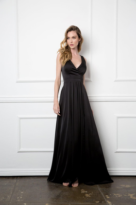 Eva USA 3423 Black Funeral Dress for Women & Ladies