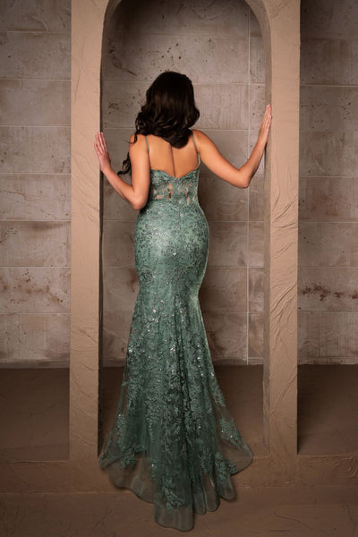 Long Gala Dress Sweetheart Mermaid Sequin Gown By Royal Queen RQ8138 - Dress