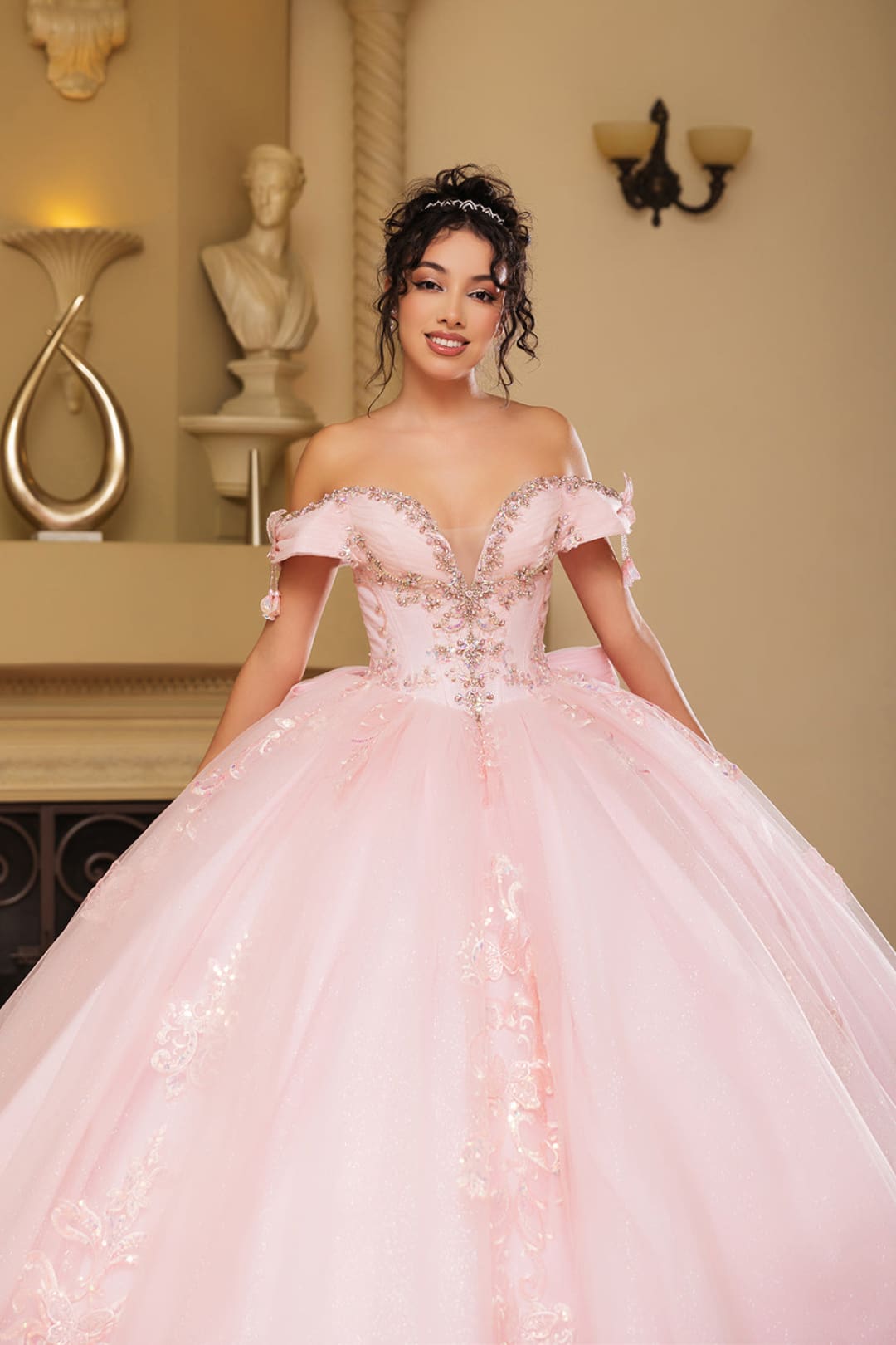 Long Gala Dress Sweetheart Sequin Quince Gown By Layla K LK274 - Dress