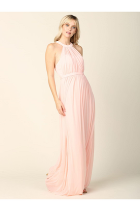 Eva USA 3252 Long Halter Bridesmaids Dress