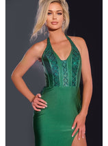 Long Hatler Prom Dress: Jovani D5034