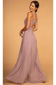 Long High-Neck Halter Dress with Lace Details by Elizabeth K GL2605 - Long Formal Dresses