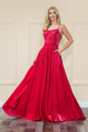 Poly USA 8886 Long Iridescent Glitter Dress