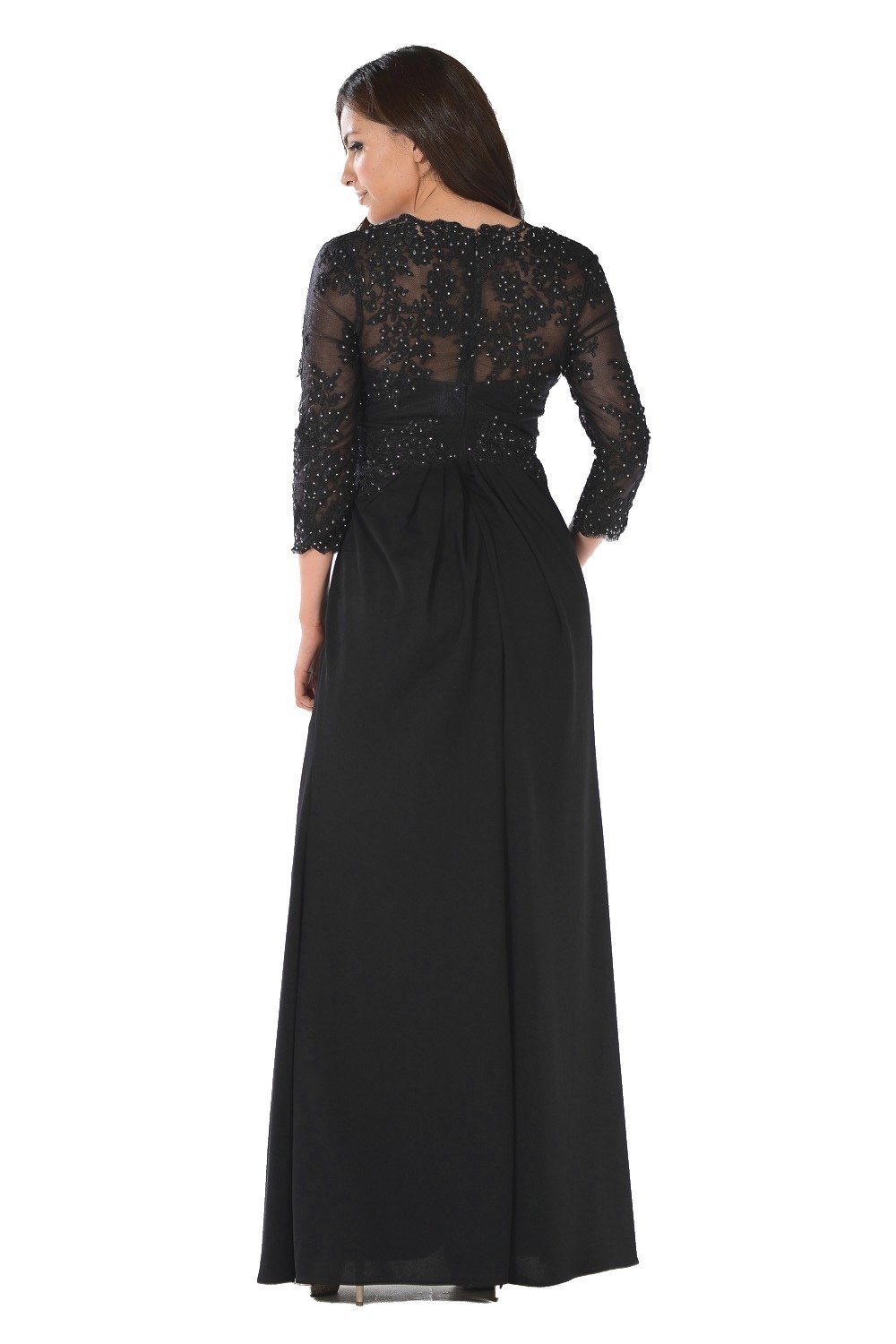 Poly USA Black Long Formal Dresses