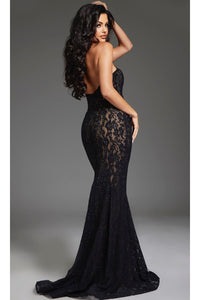 Long Lace Prom Dress: Jovani 43760 - Prom