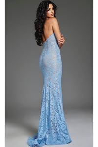 Long Lace Prom Dress: Jovani 43760 - Prom