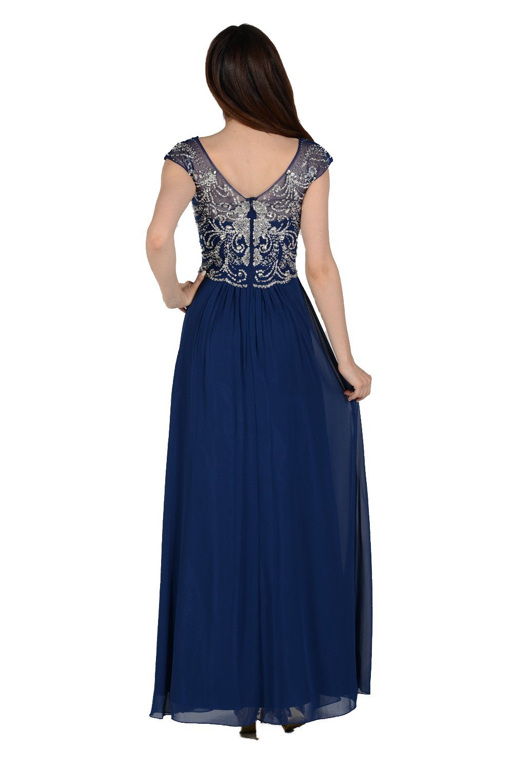 Poly USA Orchid Long Formal Dresses