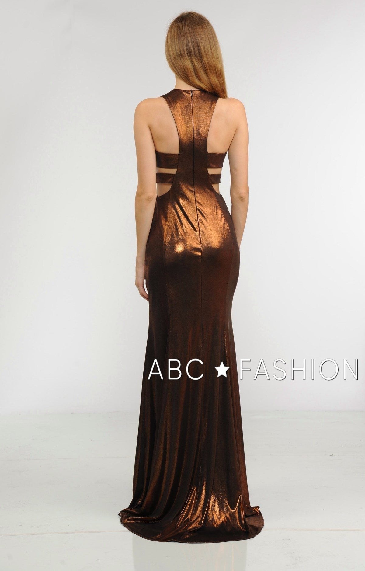 Poly USA Brown Long Formal Dresses