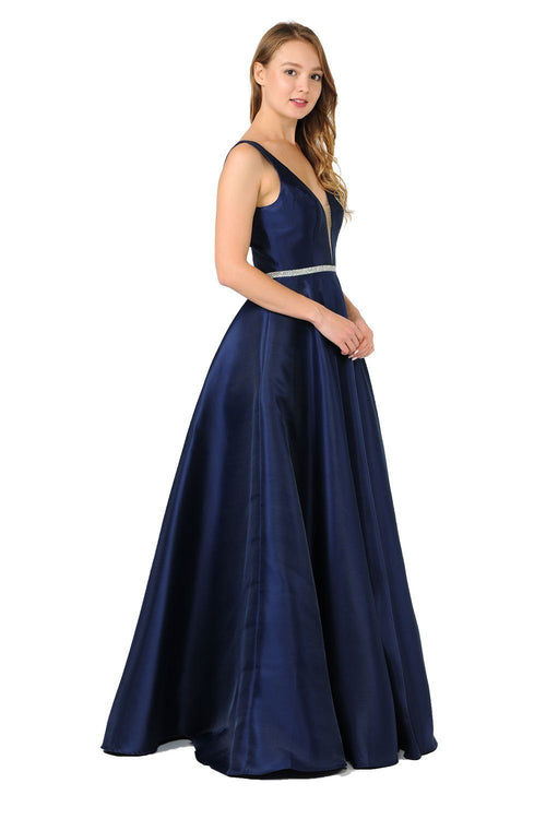 Poly USA Champagne Long Formal Dresses