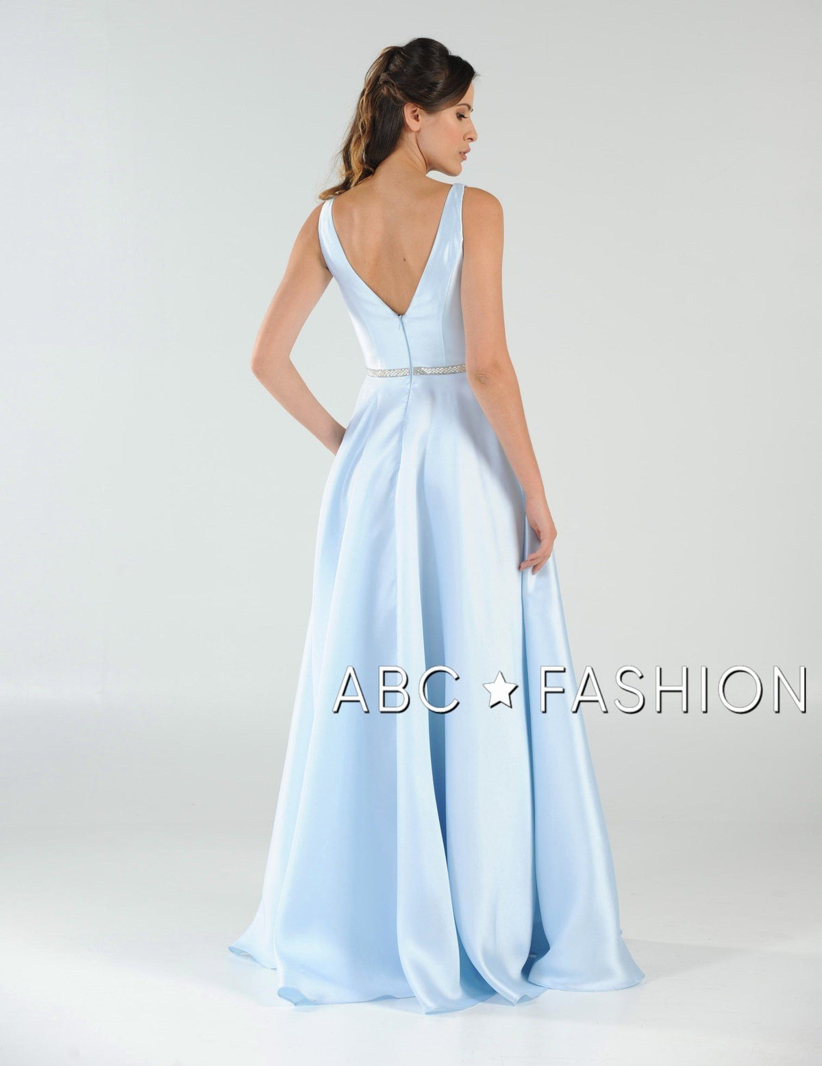 Poly USA Champagne Long Formal Dresses
