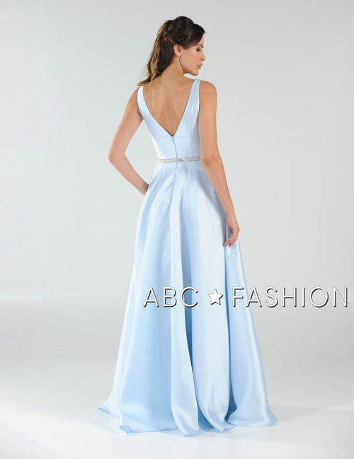 Poly USA Champagne Long Formal Dresses