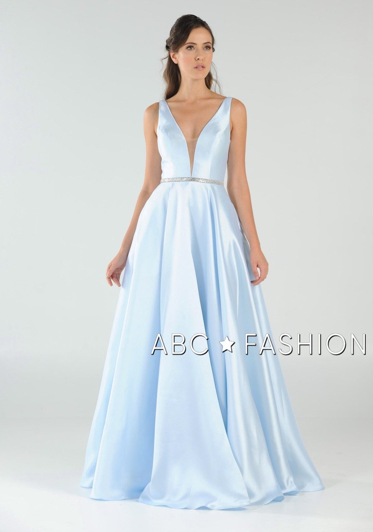 Poly USA Champagne Long Formal Dresses