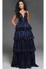 Long Navy Prom Dress: Jovani 38296 - Navy / Prom