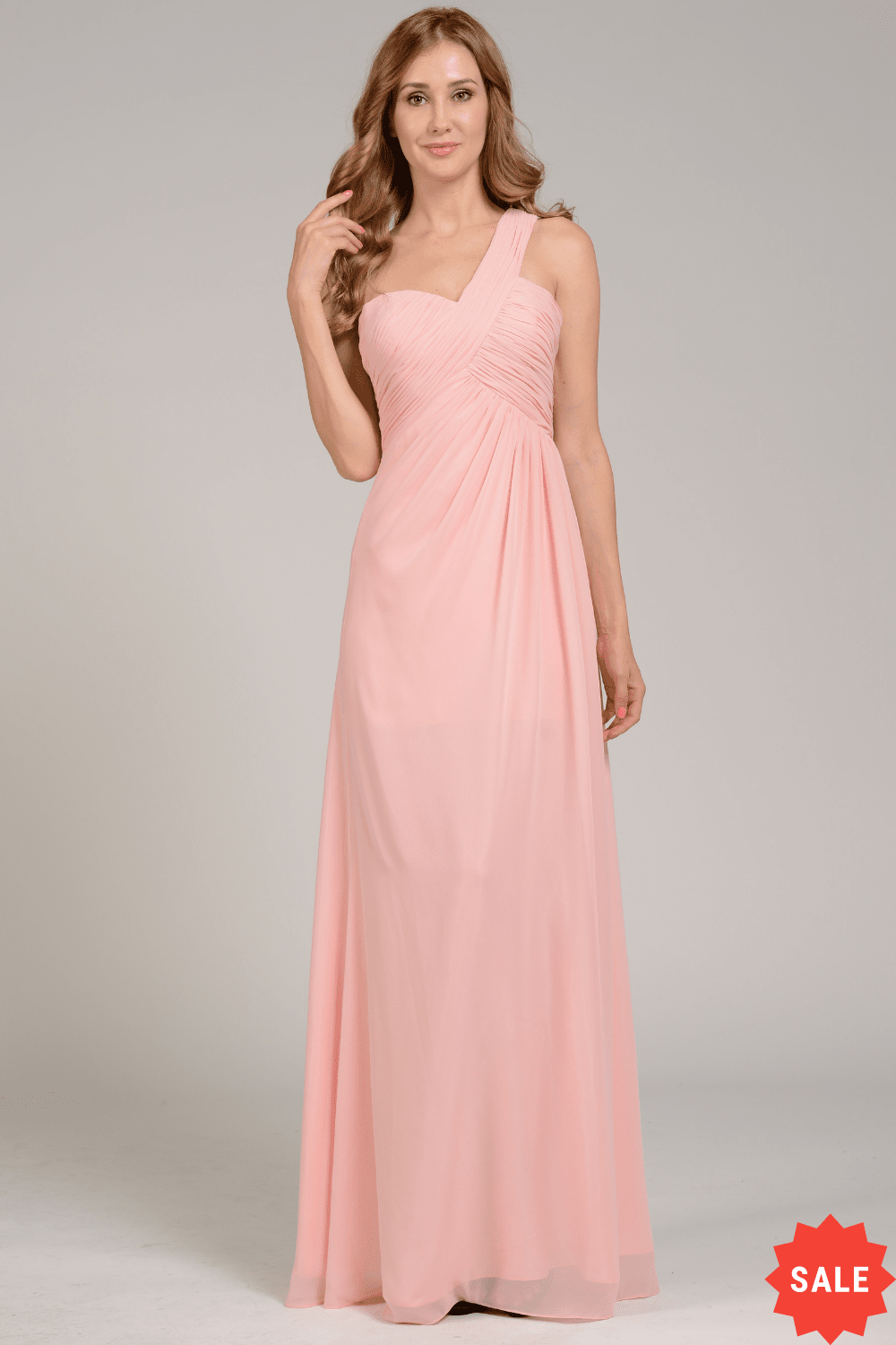 Poly USA Blush Long Formal Dresses