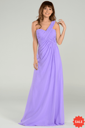 Long One Shoulder Gown By Poly USA 7140