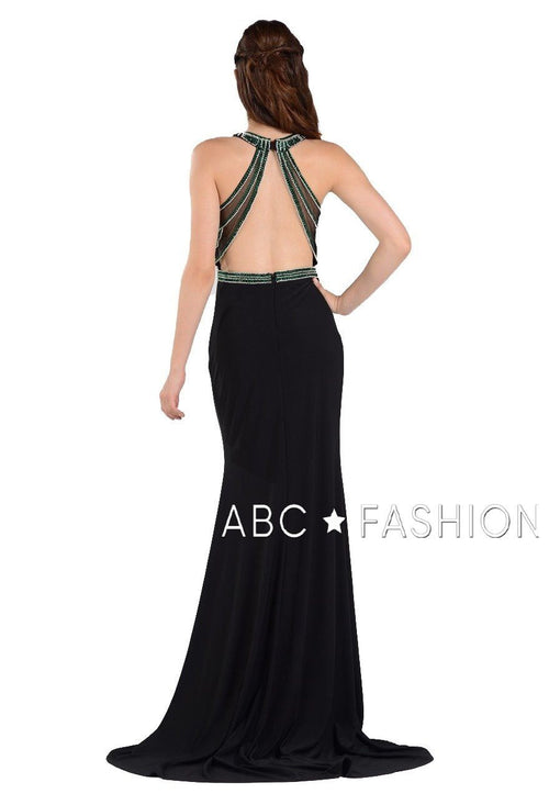Poly USA Burgundy Long Formal Dresses