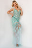 Long Pageant Dress 06353 by Jovani - Mint / Prom
