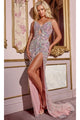 Long Pageant Dress: Jovani D5711 - Pink / Apparel & Accessories > Clothing > Dresses