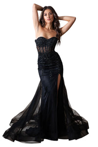 Long Pageant Dress Sweetheart Mermaid Gown By Amelia Couture 7051 - Dress