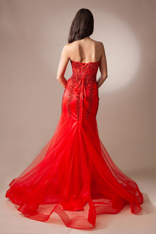 Long Pageant Dress Sweetheart Mermaid Gown By Amelia Couture 7051 - Dress
