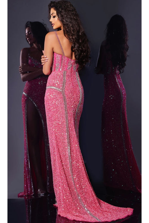 Long Pink Prom Dress: Jovani 44637 - Apparel & Accessories > Clothing > Dresses