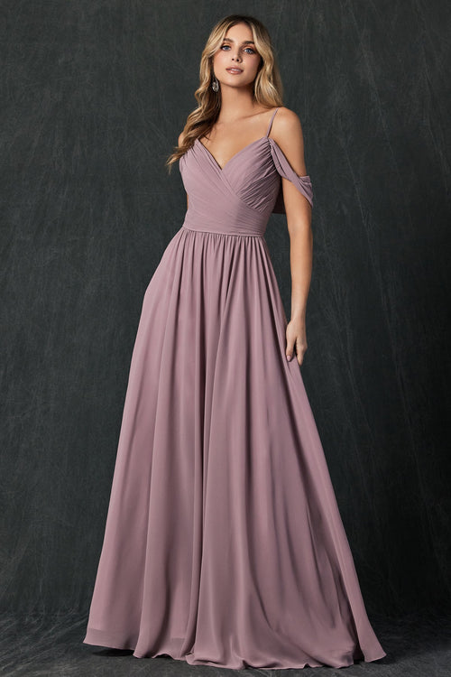 Juliet Mauve Long Formal Dresses