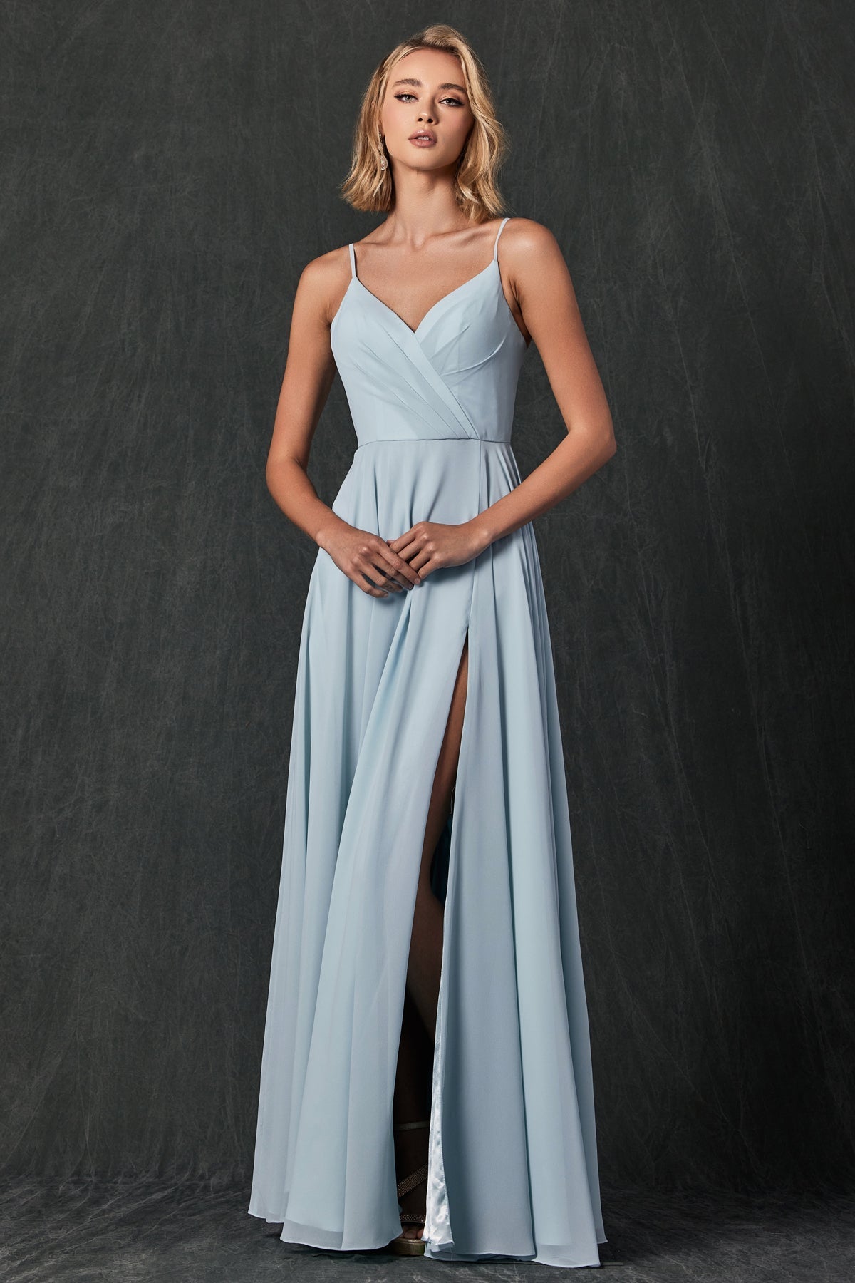 Juliet Aqua Long Formal Dresses