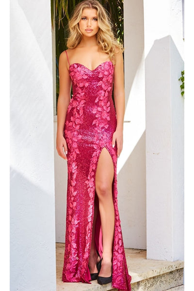 Long Prom Dress 06109 by Jovani - Raspberry / Apparel & Accessories > Clothing > Dresses