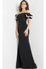 Long Prom Dress 07017 by Jovani - Black/White / Prom
