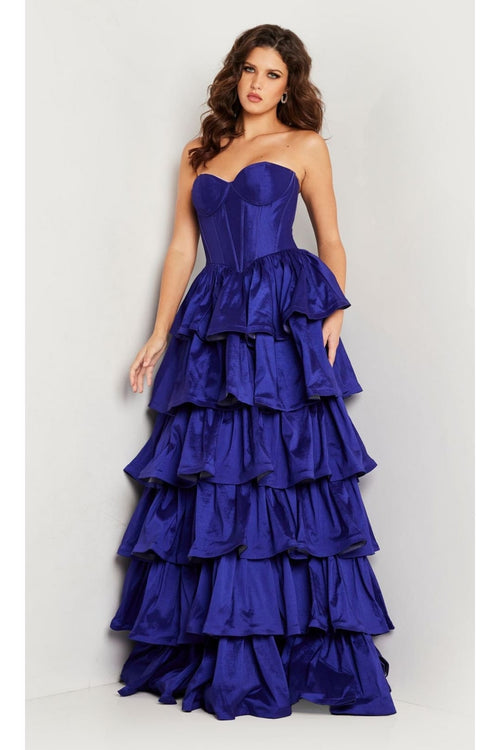 Long Prom Dress 36619 by Jovani - Purple / Apparel & Accessories > Clothing > Dresses