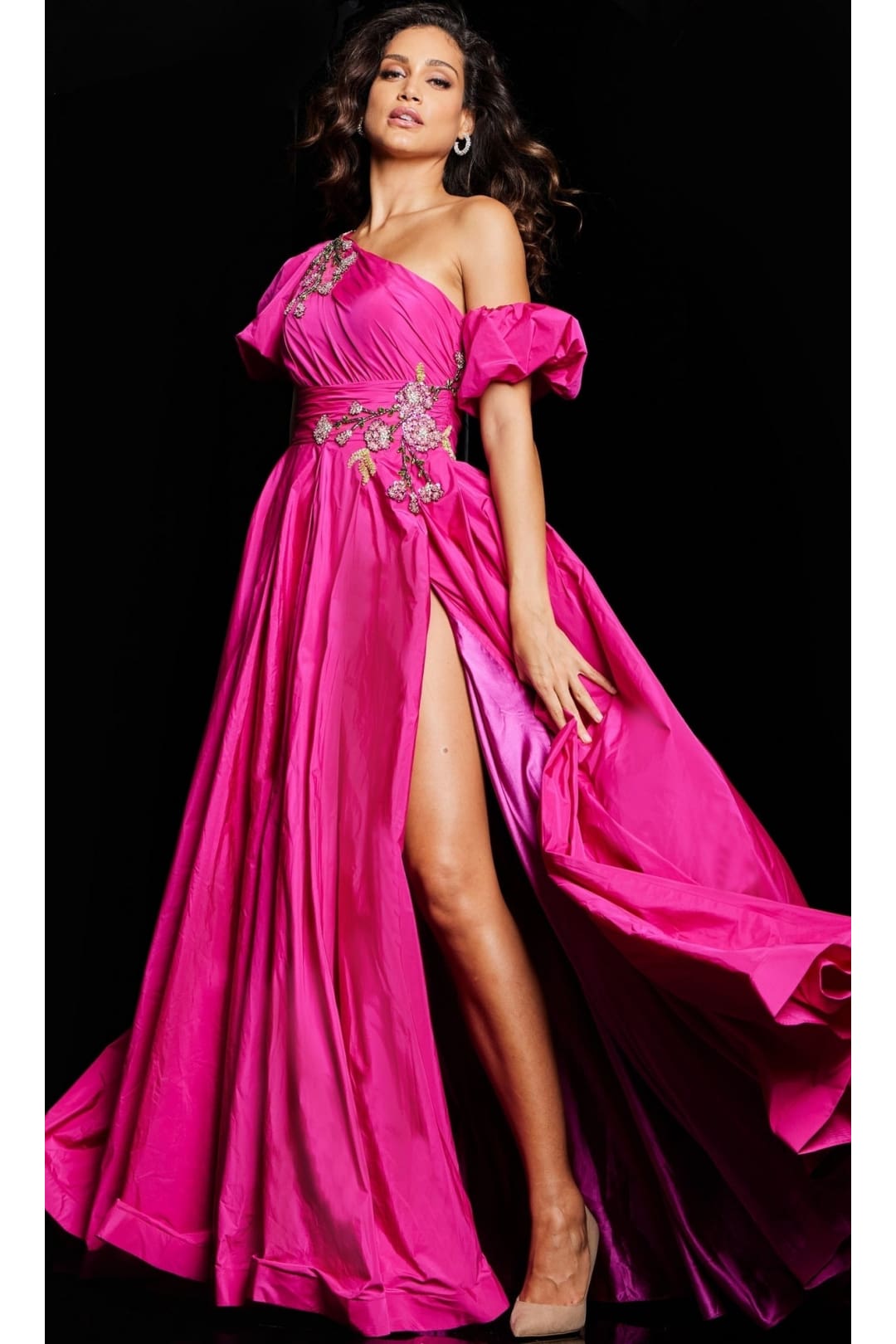 Long Prom Dress 36872 by Jovani - Fuchsia / Prom