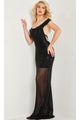 Long Prom Dress 37100 by Jovani - Black / Prom