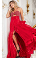 Long Prom Dress 37253 by Jovani - Red / Prom