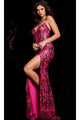 Long Prom Dress 37271 by Jovani - Fuchsia / Apparel & Accessories > Clothing > Dresses