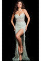 Long Prom Dress 37540 by Jovani - Mint / Prom