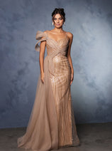Long Prom Dress A-Line Sequin Pageant Gown By Royal Queen RQ8175