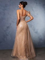 Long Prom Dress A-Line Sequin Pageant Gown By Royal Queen RQ8175
