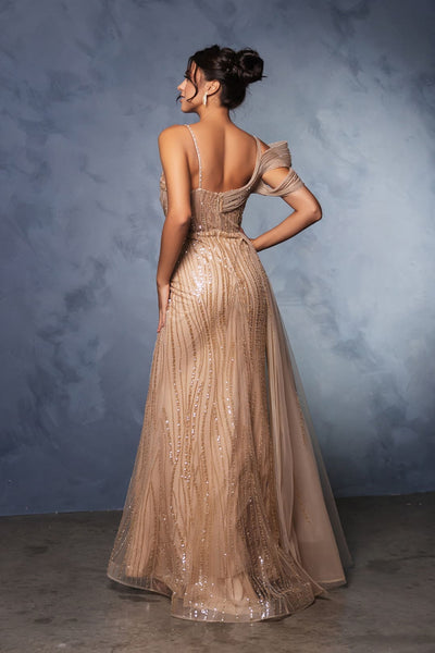 Long Prom Dress A-Line Sequin Pageant Gown By Royal Queen RQ8175 - Dress