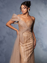 Long Prom Dress A-Line Sequin Pageant Gown By Royal Queen RQ8175