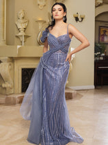 Long Prom Dress A-Line Sequin Pageant Gown By Royal Queen RQ8175