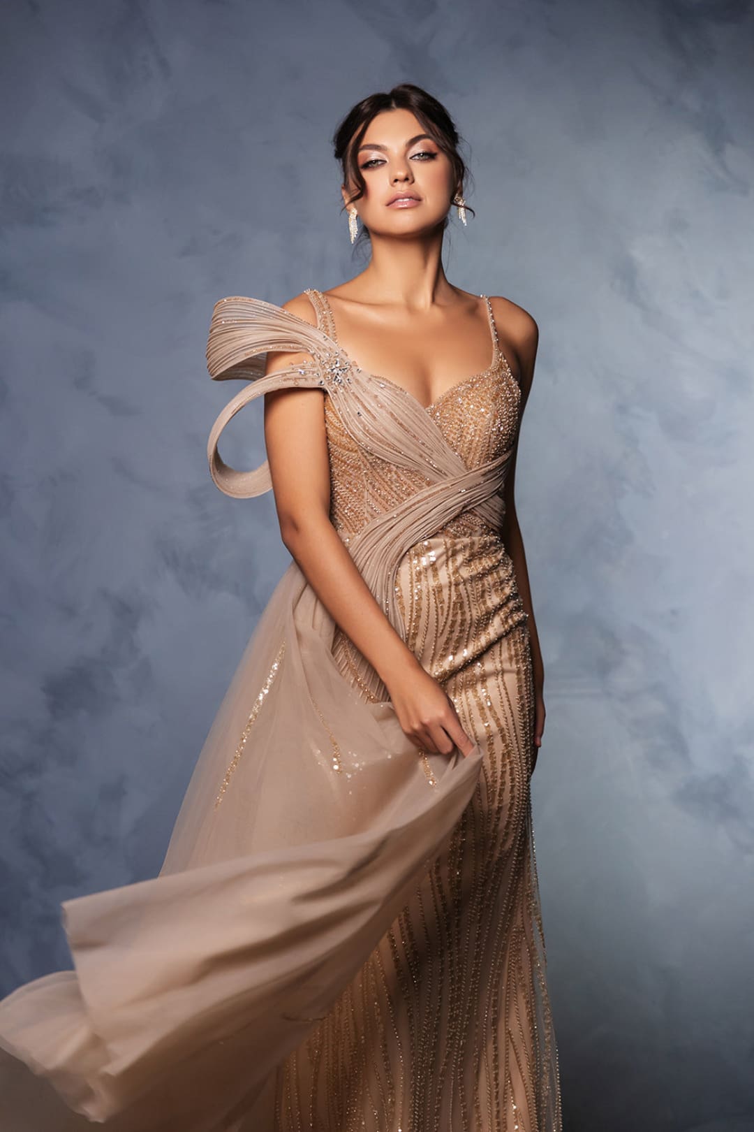 Long Prom Dress A-Line Sequin Pageant Gown By Royal Queen RQ8175B - Dress