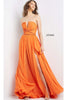 Long Prom Dress by Jovani 05971 - Orange / Prom