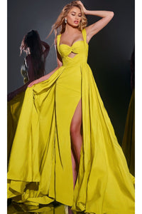 Long Prom Dress: Jovani 38957 - Lime / Prom