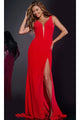 Long Prom Dress: Jovani 40783 - Red / Prom