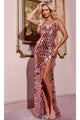 Long Prom Dress: Jovani 42209 - Rose / 00 - Apparel & Accessories > Clothing > Dresses